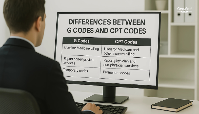Key Differences Between G Codes and CPT Codes